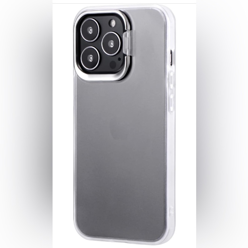 NEW iPhone 13 Pro Shockproof Hybrid Case with Stand Shell Stand Frost White